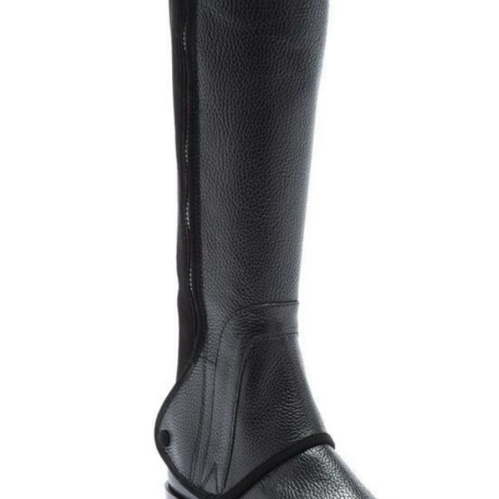 TORY BURCH Milburn Convertible Riding boots Detachable Uppers Black Leather